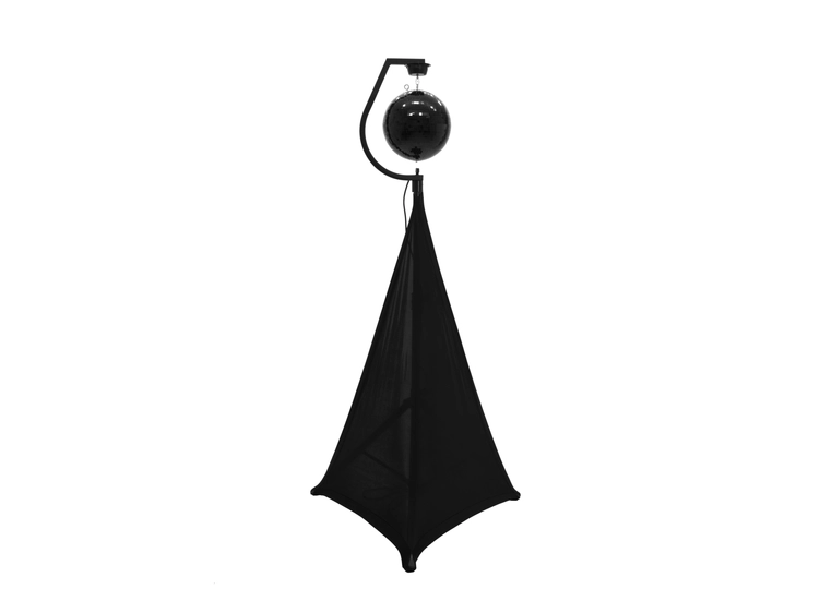 EUROLITE stativmontering med motor, sort for opp til 50cm speilkuler + quick link 