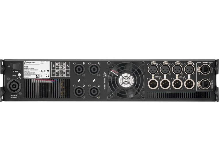 Electro-Voice Forsterker DSP 4x2500W/4ohm OMNEO/Dante 