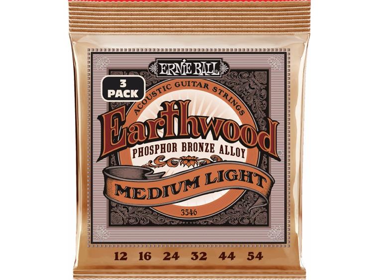 Ernie Ball EB-3546 PSB Medium Light (012-054) 3-pack