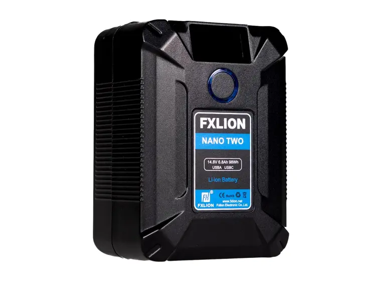 FXLION V-lock Nano Two batteri 14.8V, 98Wh. D-tap, USB-A, USB-C inn/ut 