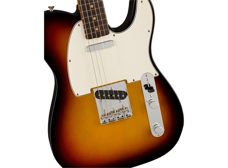 Fender Am Vtg II 1963 Telecaster 3-Color Sunburst, Rosewood Fingerboard
