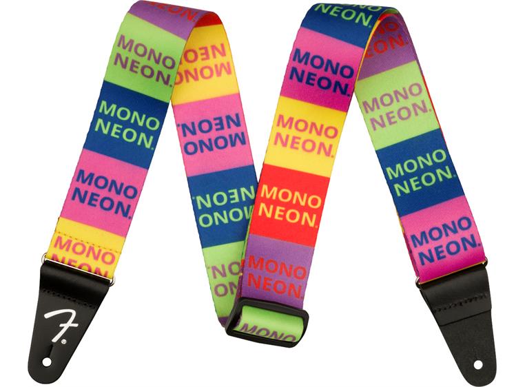 Fender MonoNeon Logo Strap Multi-Color, 2"
