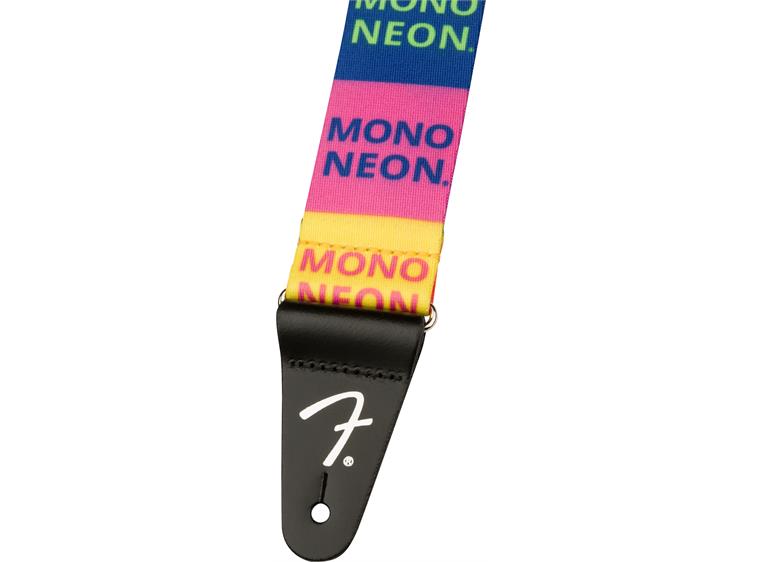 Fender MonoNeon Logo Strap Multi-Color, 2"