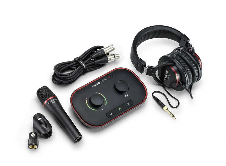 Focusrite Vocaster One Studio Bundle USB lydkort, mikrofon og hodetelefon 
