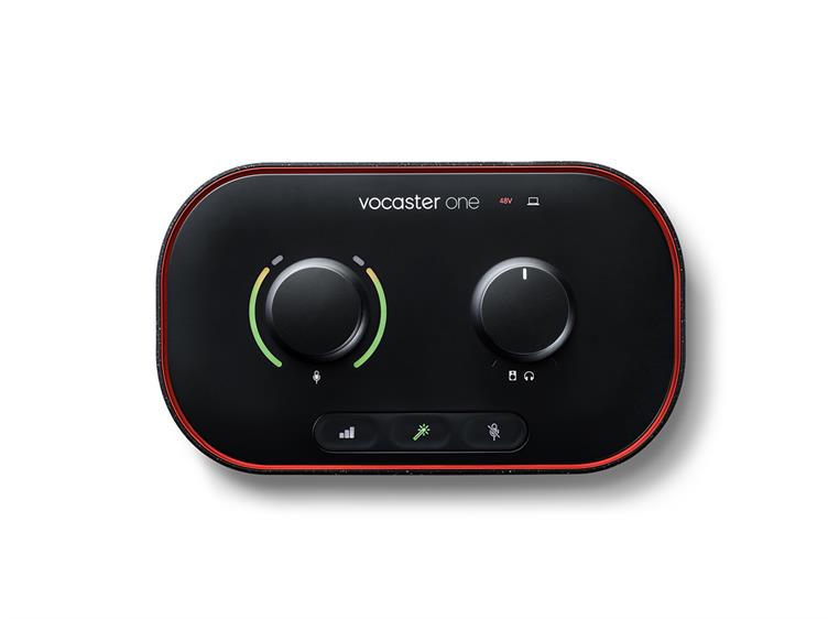 Focusrite Vocaster One Studio Bundle USB lydkort, mikrofon og hodetelefon