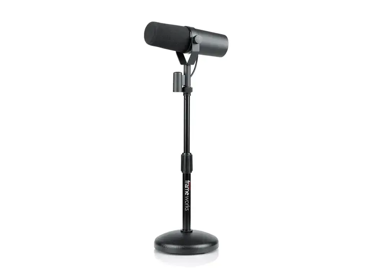 Gator Frameworks GFW-MIC-0501 Round Base Desktop Mic Stand 