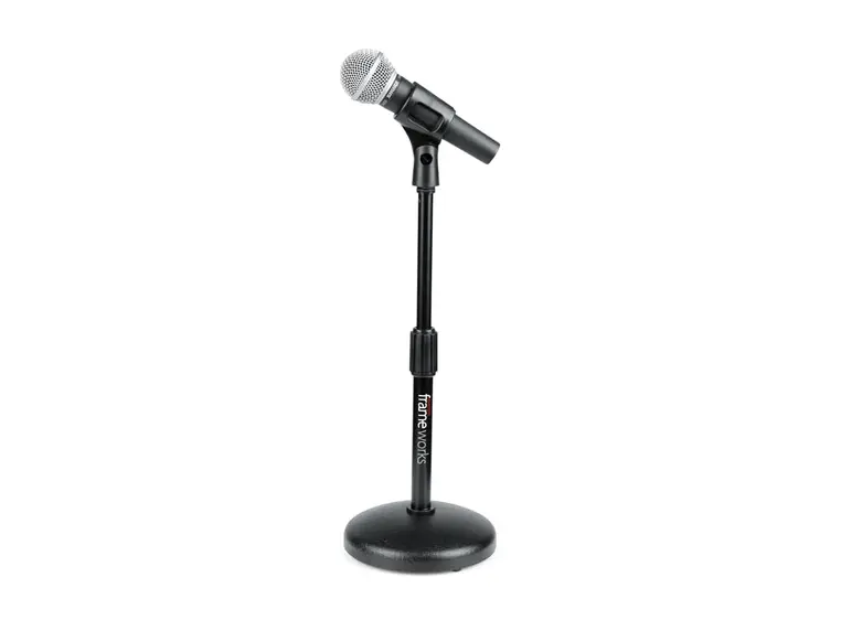 Gator Frameworks GFW-MIC-0501 Round Base Desktop Mic Stand 