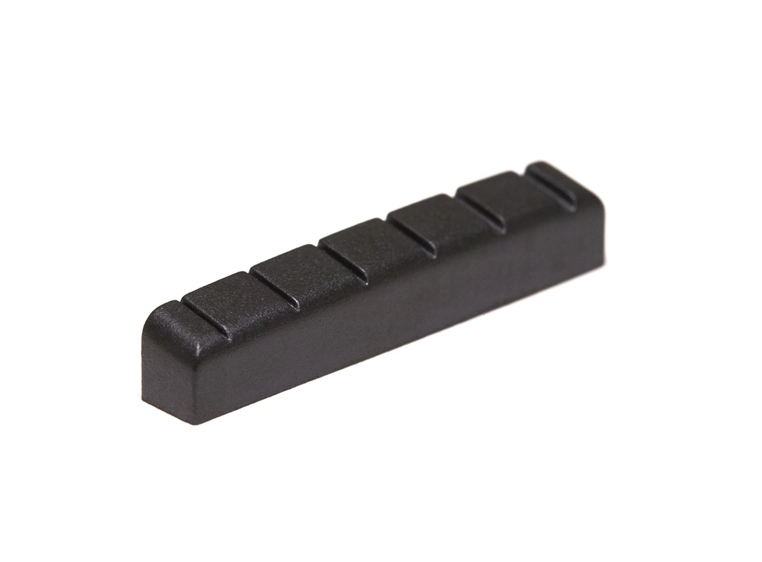 Graph Tech Black TUSQ XL LT-6642-10 Nut,Flat,Slot,1 21/32"x1/4",6-Str,10pk 