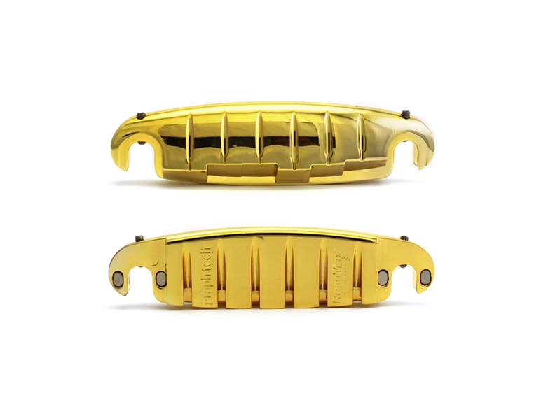 Graph Tech PM-8595-G0 ResoMax Sonic 1 OnePiece Wraparound Bridge(ImpPosts)-GLD 