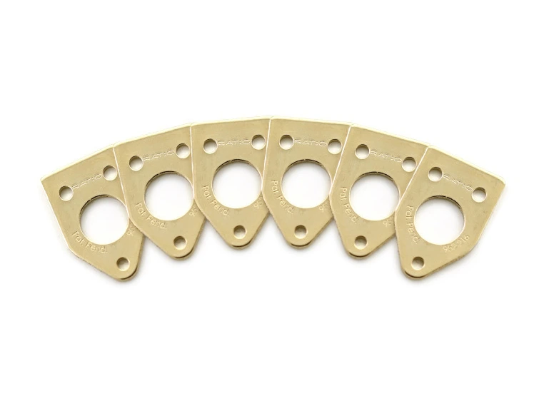 Graph Tech PRT-952-216-G0 Ratio Inviso Match Mounting Plates (6 pcs.) - Gold 