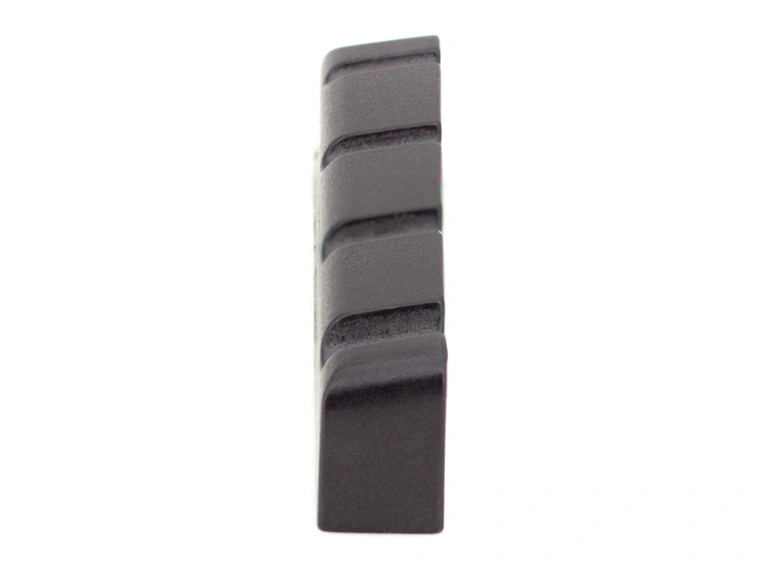 Graph Tech PT-1238-60 Black TUSQ XL Slotted Bass Nut, 4-Str. Rounded, Flat 