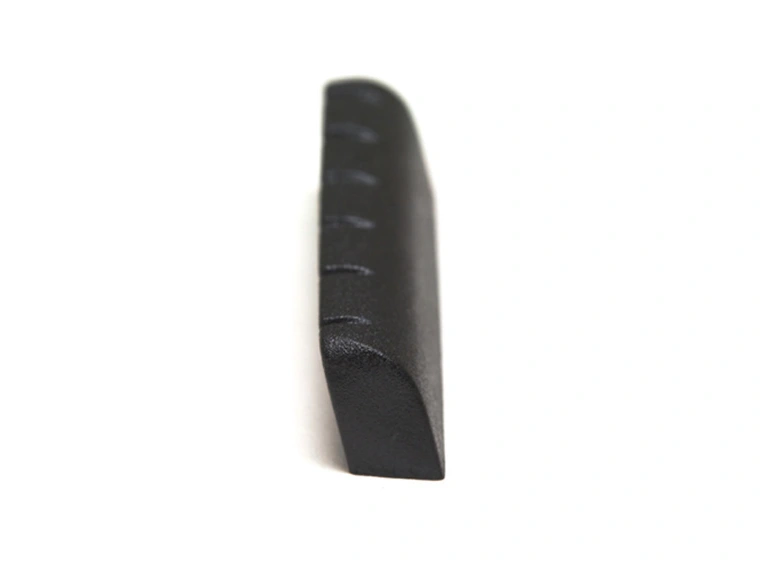 Graph Tech PT-M600-00 Black TUSQ XL Slotted Nut 1 11/16", Rounded, Slanted 