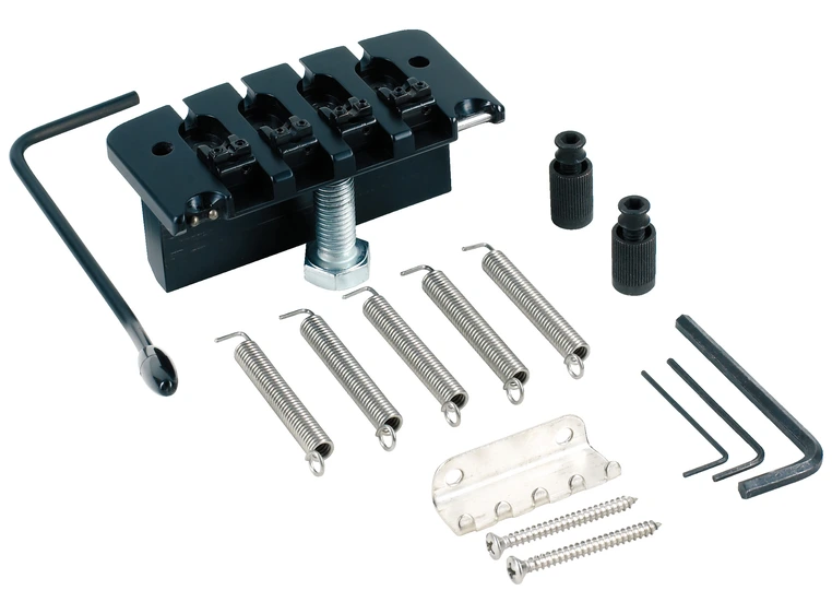 Hipshot 4-String Bass Tremolo .750" / 19 mm Spacing - Black 