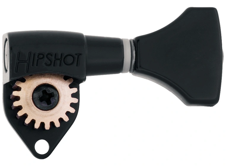 Hipshot Classic Open Guitar Tuning Machines - Bass Side (Left) - Black 