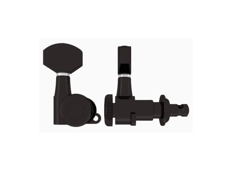 Hipshot Grip-Lock Closed Guitar Tuning Machine - Bass Side (Left) - Black 