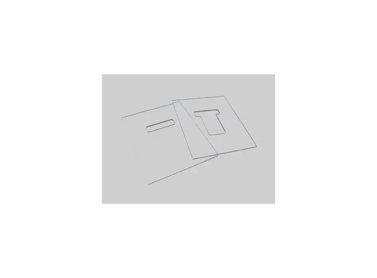 Hipshot Routing Template Set for 4-String Bass Tremolo 