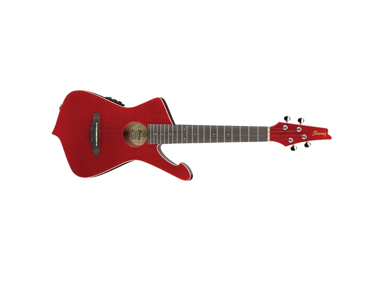 Ibanez UICT10-CA Ibanez Iceman Ukulele m/mik og bag - Candy Apple 