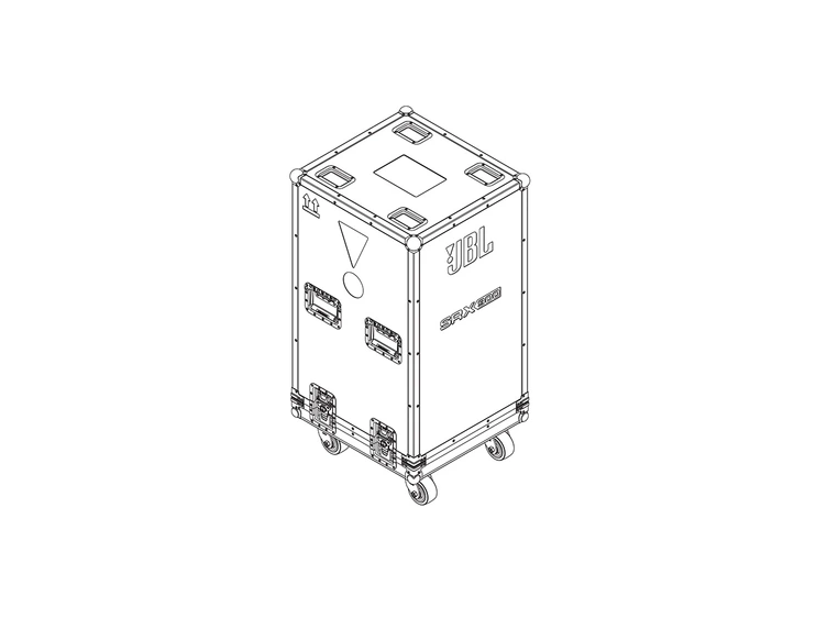 JBL SRX906LA CASE flight case for 4 stk SRX906LA 