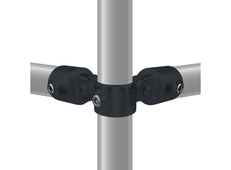 KUPO KPC-168B dobbel svivelkombo 90 grad Ø48mmrørklemme.TUV.Sortmatt. 