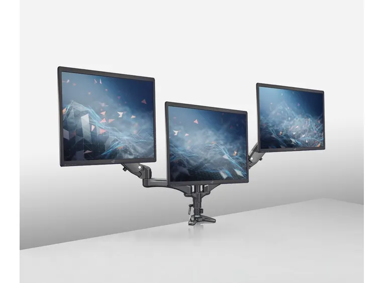 K&M 23878 Triple monitor mount 