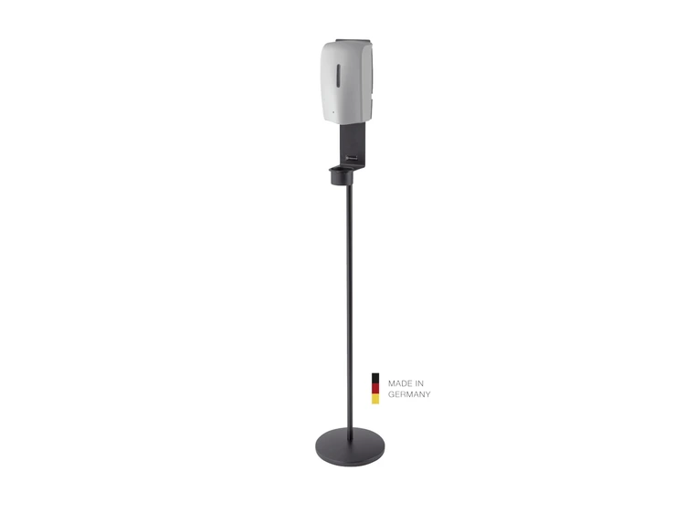 K&M 80329 Desinfeksjonsmiddelstativ sort inkludert sensor-dispenser 