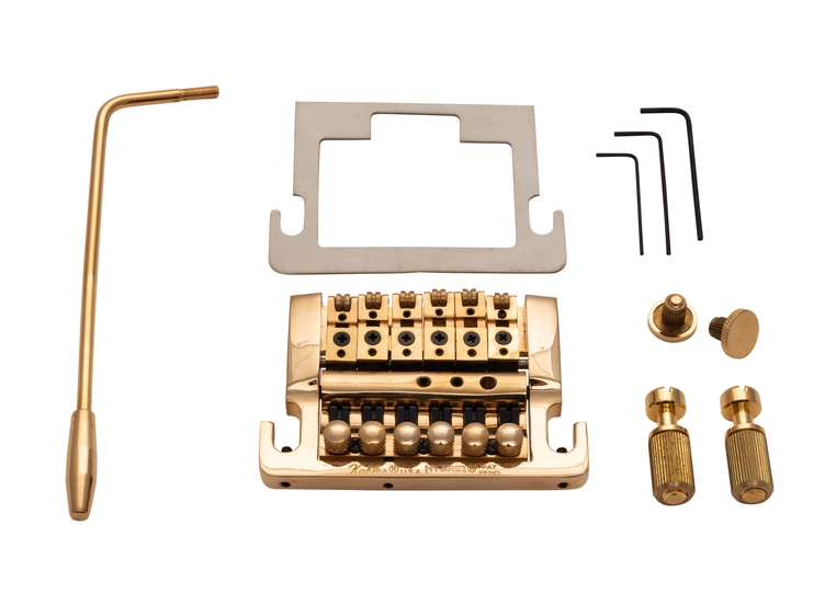 Kahler 7200 - Hybrid Stud Mount Guitar Tremolo - Gold 