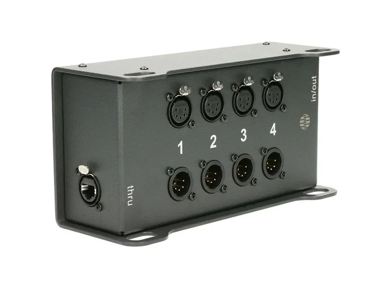Klotz CLDMX44T CATLink 4 ch DMX 2x etherCON and 4 4 XLR 5p 