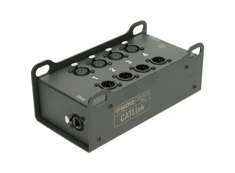 Klotz CLDMX44T CATLink 4 ch DMX 2x etherCON and 4 4 XLR 5p 