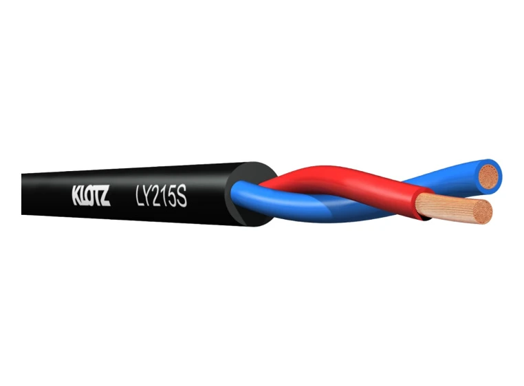 Klotz LY215 Twinaxial Speaker Cable Black 2x1.5 100m 