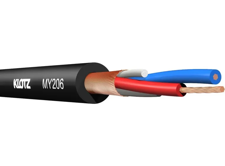 Klotz MY206SW Mikrofonkabel pro 2 x 0.22 mm2 PVC Black 50m 