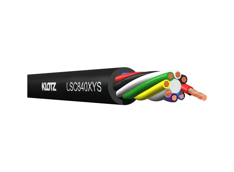 Klotz Multicore Speaker Cable eXtreme PVC 8x4mm2 Black 30m 