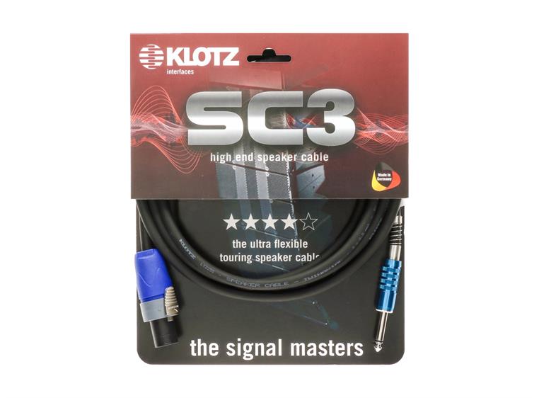 Klotz SC3 speaker cable 2 x 2.5 speakON F - jack 15m