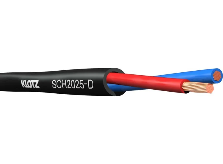 Klotz Speaker Cable - LHC 2 x2.5mm2 FRNC Dca black 20m 