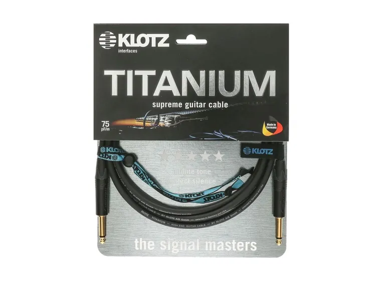 Klotz TI-PP TITANIUM supreme guitar cable straight 4,5m 