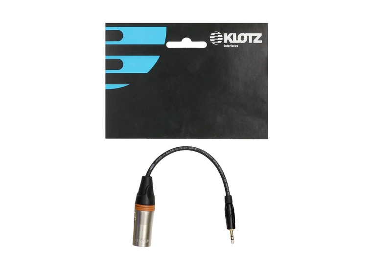 Klotz XLR adapter XLR M - 3,5 mm mini jack - Klotz 