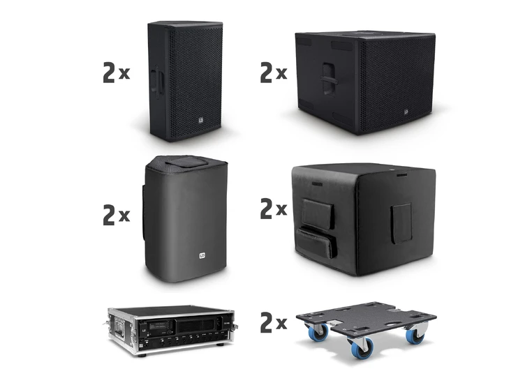 LD Systems STINGER G3 POWER SET 2 x 12" + 2 x 18" passive + Amping Rack 