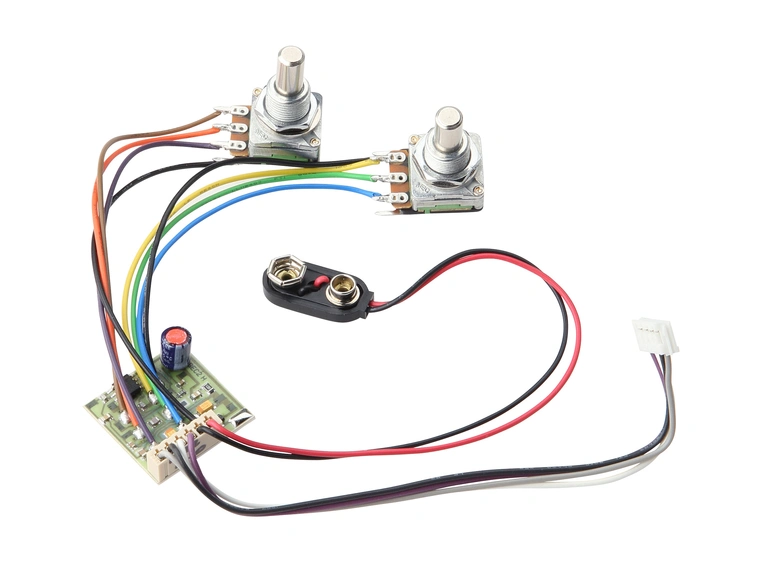 MEC 2-Way Electronics for Passive P-ups Bass / Treble Controls only, Lefthand 
