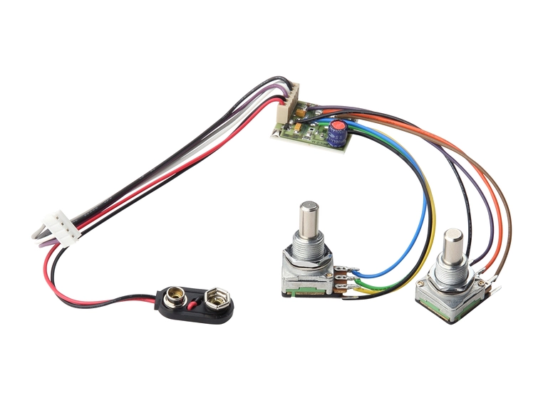 MEC 2-Way Electronics for Passive P-ups Bass / Treble Controls only, Lefthand 