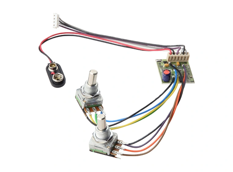 MEC 2-Way Electronics for Passive P-ups Bass / Treble Controls only, Lefthand 