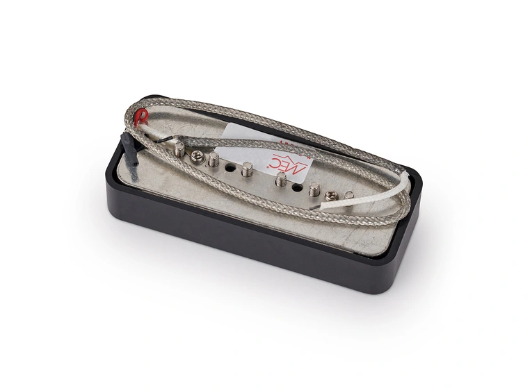 MEC Vintage P90 Soapbar Guitar Pickup, Bridge - Black 