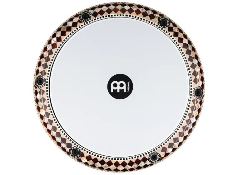 Meinl AEED2 8 3/4 Artisan Doumbek White Burl, Mosaic Imperial 