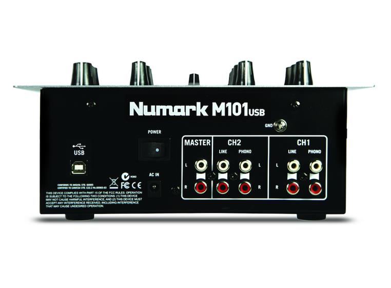 Numark M101 USB-mikser Svart