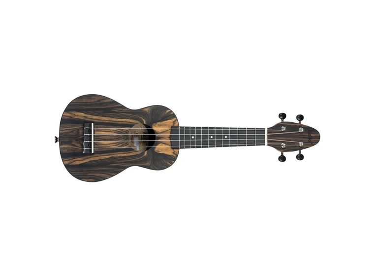 Ortega K3-WEB Keiki Soprano ukulelepakke, White Ebony 