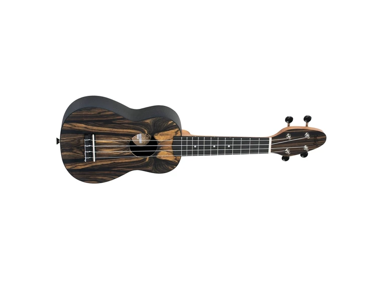 Ortega K3-WEB Keiki Soprano ukulelepakke, White Ebony 