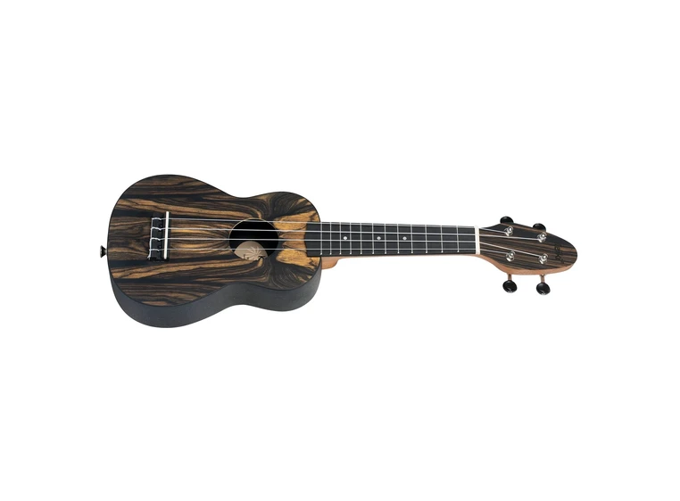 Ortega K3-WEB Keiki Soprano ukulelepakke, White Ebony 