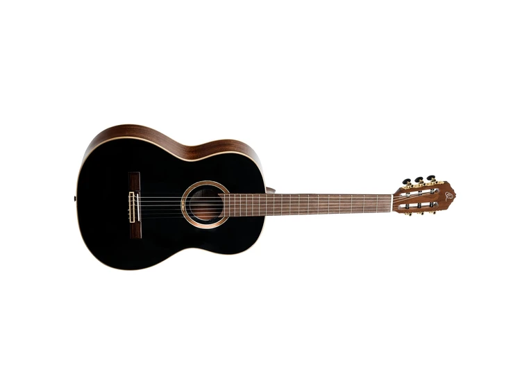 Ortega RE238SN-BKT Klassisk gitar 4/4 Størrelse, med mik, Slim neck 