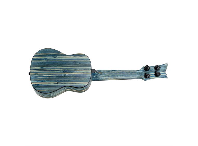 Ortega RUSWB-SO Sopran ukulele Med gigbag, Stonewashed Blue