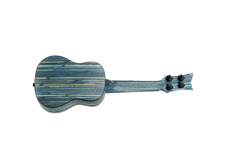 Ortega RUSWB-SO Sopran ukulele Med gigbag, Stonewashed Blue 