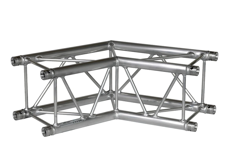 PROLYTE E20V-C004 Firkant hjørne 2-Veis 120°, Alu, Ø32x1,5mm 