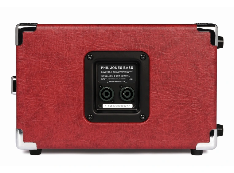 Phil Jones Bass C2 - Compact 2 Basskabinett, 2x5", 200 Watt - Rød 